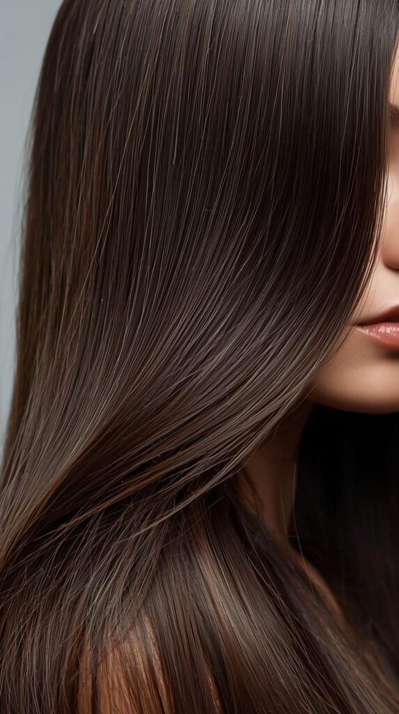 6. Straight Hair with Feathered Ends