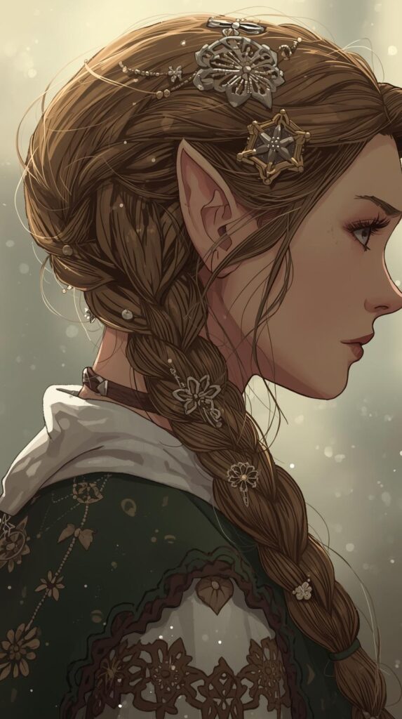 7. Elf Pigtails With Accessories