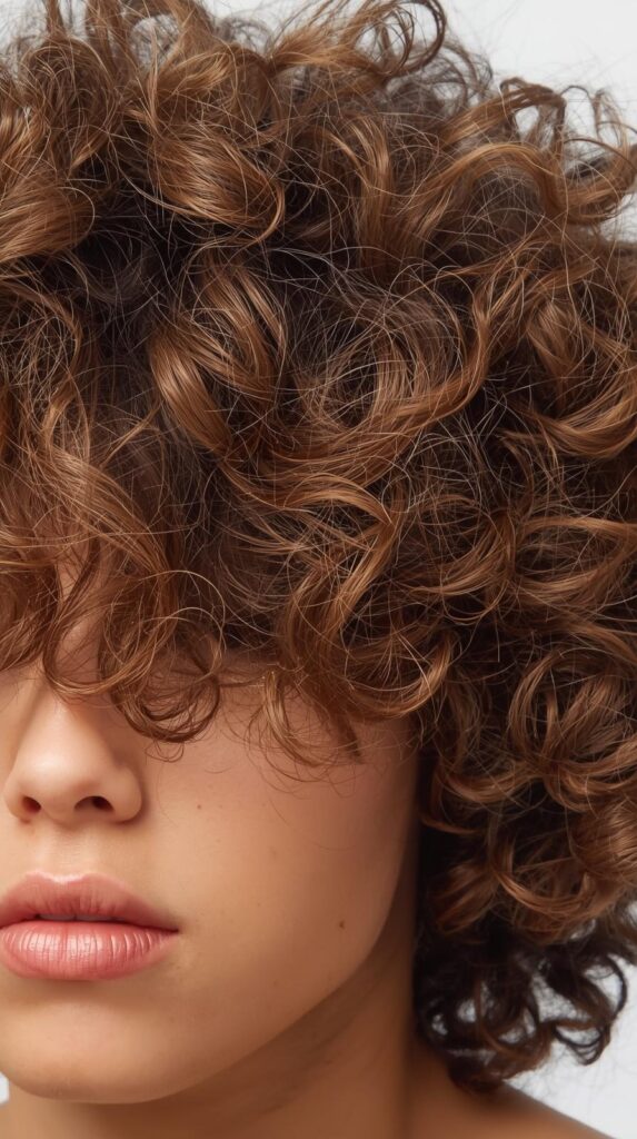 8. Curly Shag Hairstyle