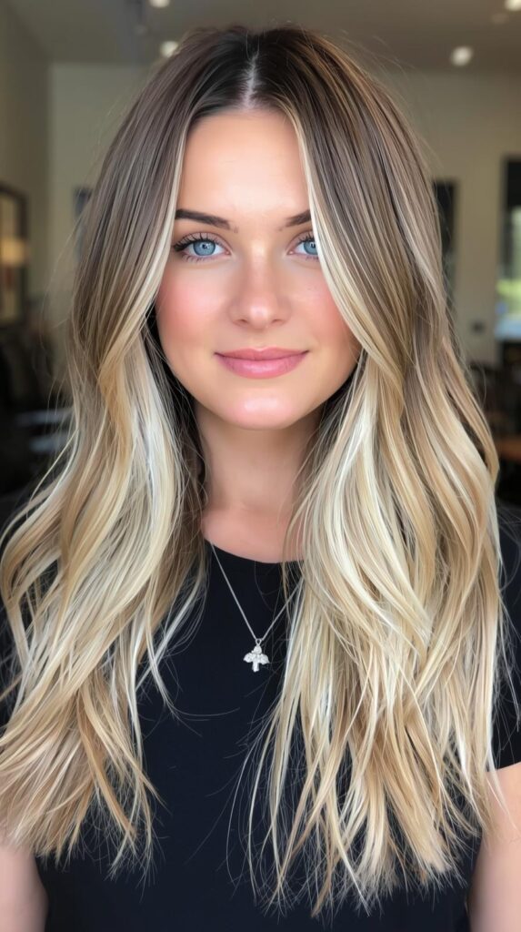 8. Long Shag with Soft Face-Framing Ends