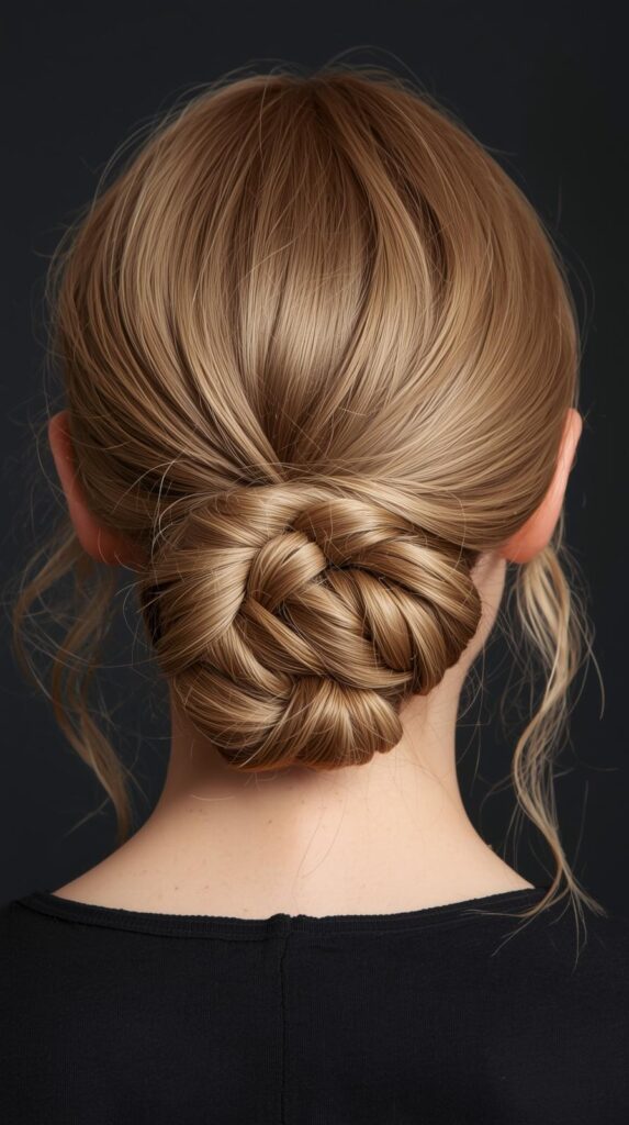 8. Low Wrapped Elf Bun