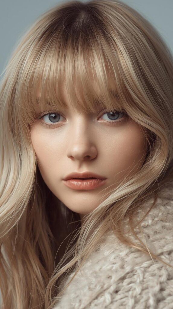 9. Bob with Curtain Bangs for Winter Softness