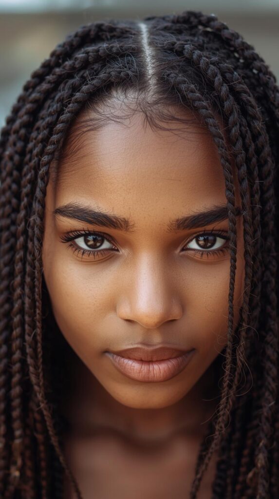 9. Braided Crown with Loose Hair