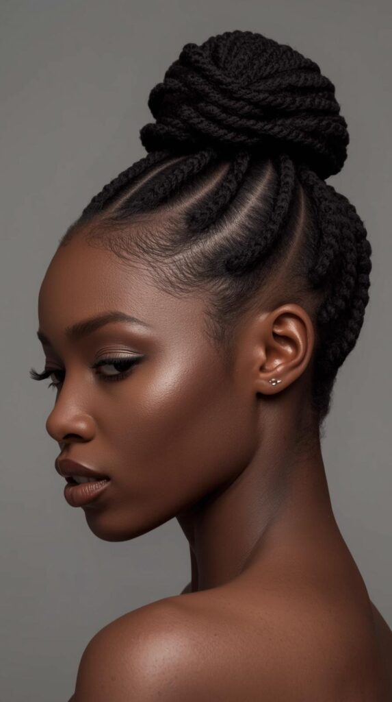 9. Flat Twist Updo