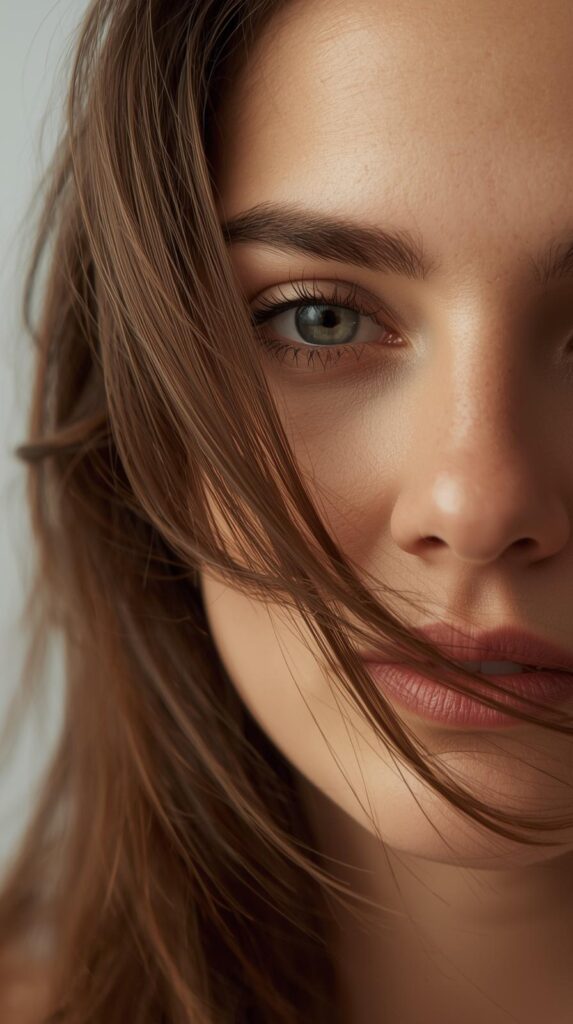 9. Side-Swept Loose Hair