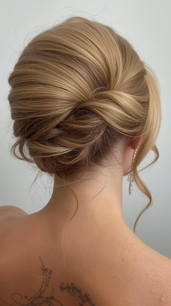 1. Classic High Bun for a Glam Prom Look
