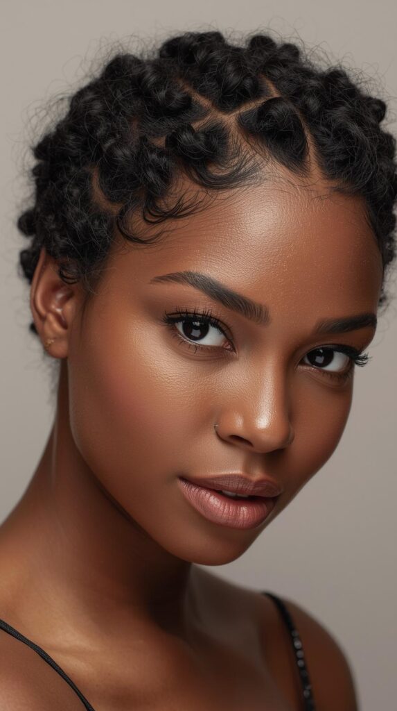 1. Defined Twist-Out With Heart Part