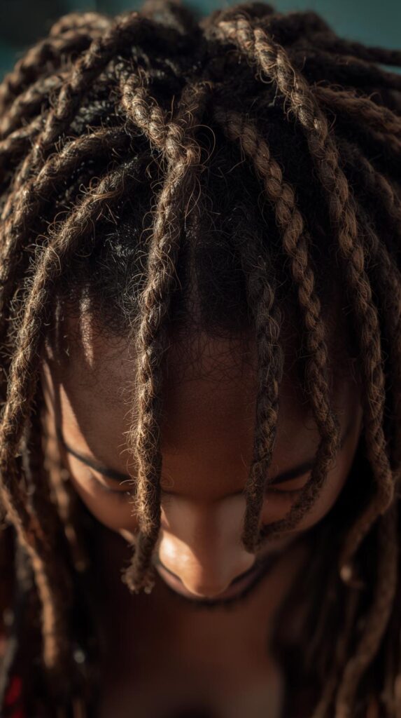 10. Dreadlock Crown or Halo Style