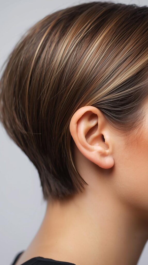 10. Sleek Short Hair with a Simple Hair Tuck