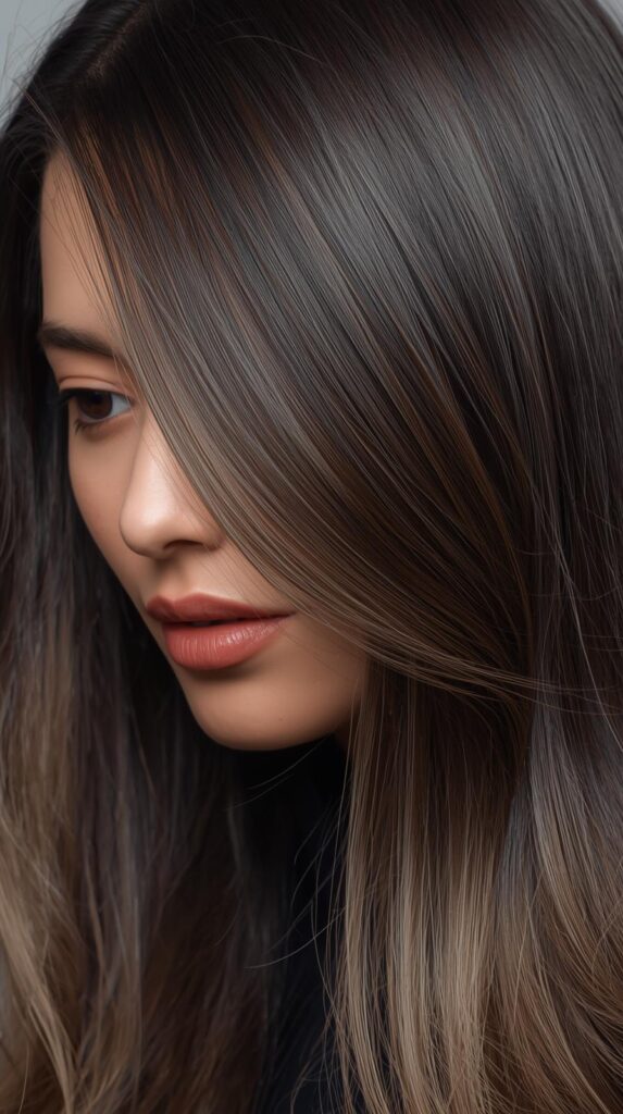 11. Long Straight Hair with Face-Framing Layers