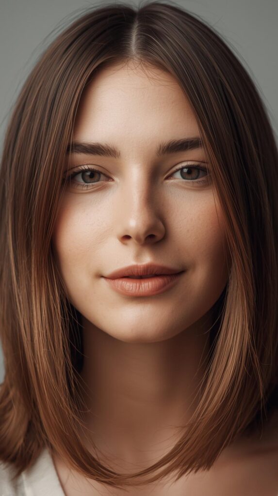 11. Straight Hair with Soft, Rounded Ends