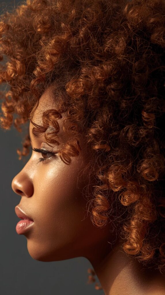 12. Natural Curly Afro with Defined Shape