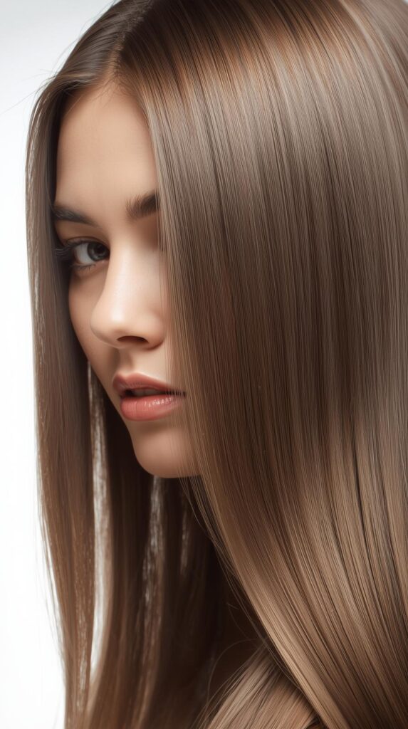 12. Straight Long Hair with Soft, Rounded Ends