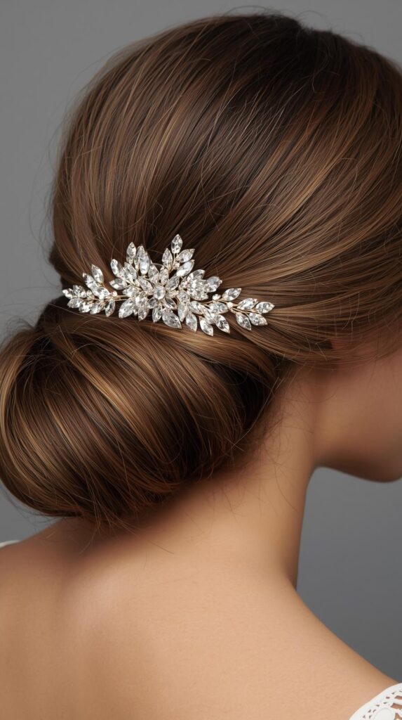 2. Half-Up Hairstyle with Sparkly Barrette