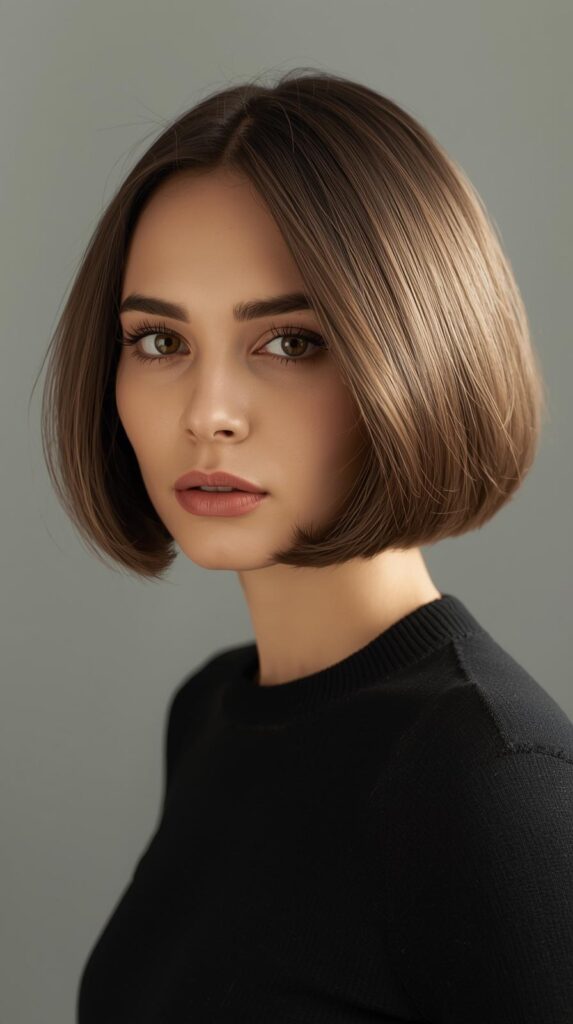 3. Low-Textured French Bob for Chic Simplicity