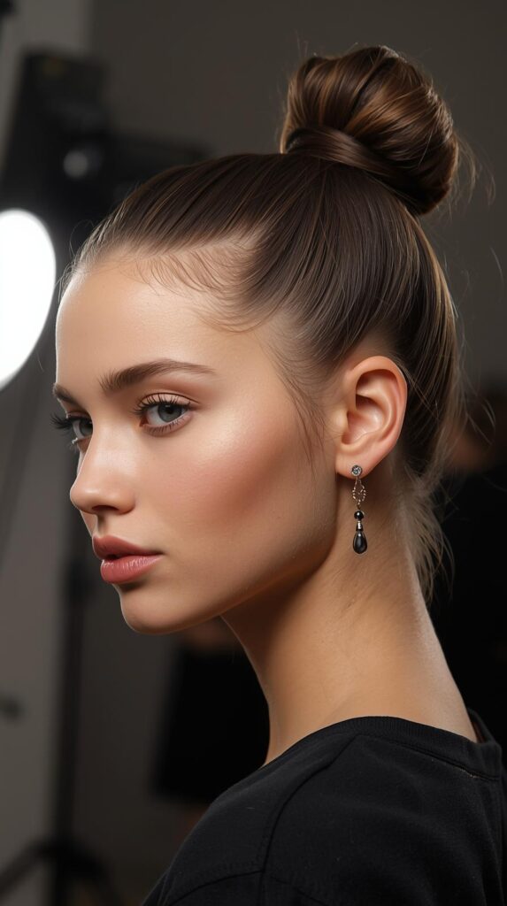3. Sleek High Bun
