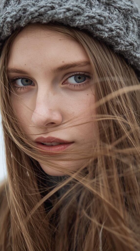 4. Loose Hair With a Winter Headband