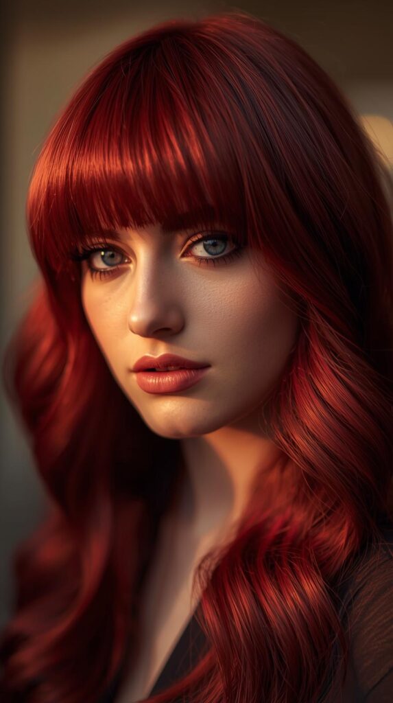 5. Cherry Cola Hair with Face-Framing Pieces