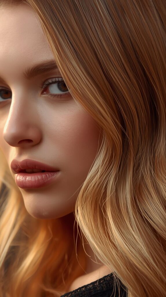 5. Copper Peekaboo Layers in Golden Blonde