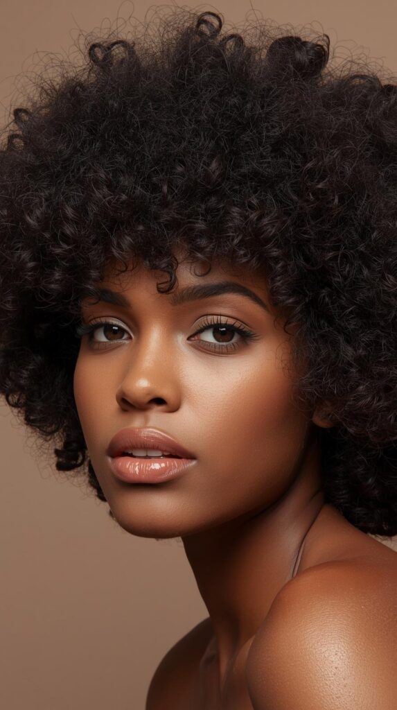 5. Shaped Afro With Soft Definition