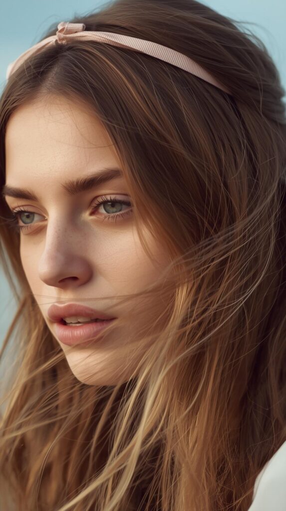 6. Loose Waves With Ribbon Headband