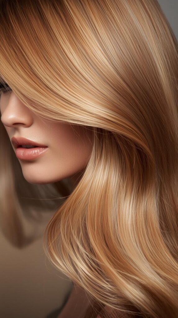 9. Golden Blonde Ombre Style
