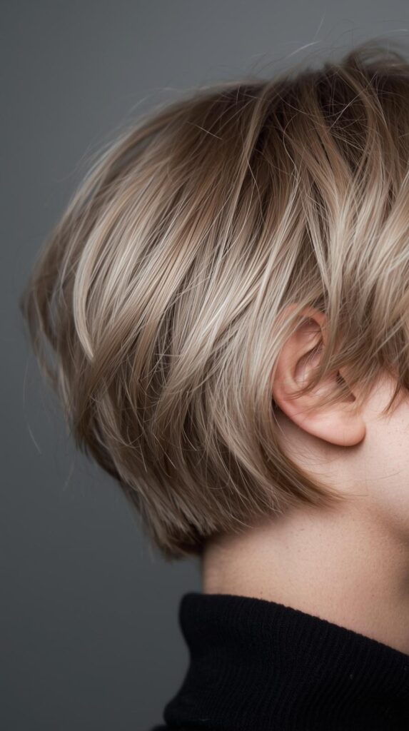 9. Subtle Crown Volume for Short Winter Hair