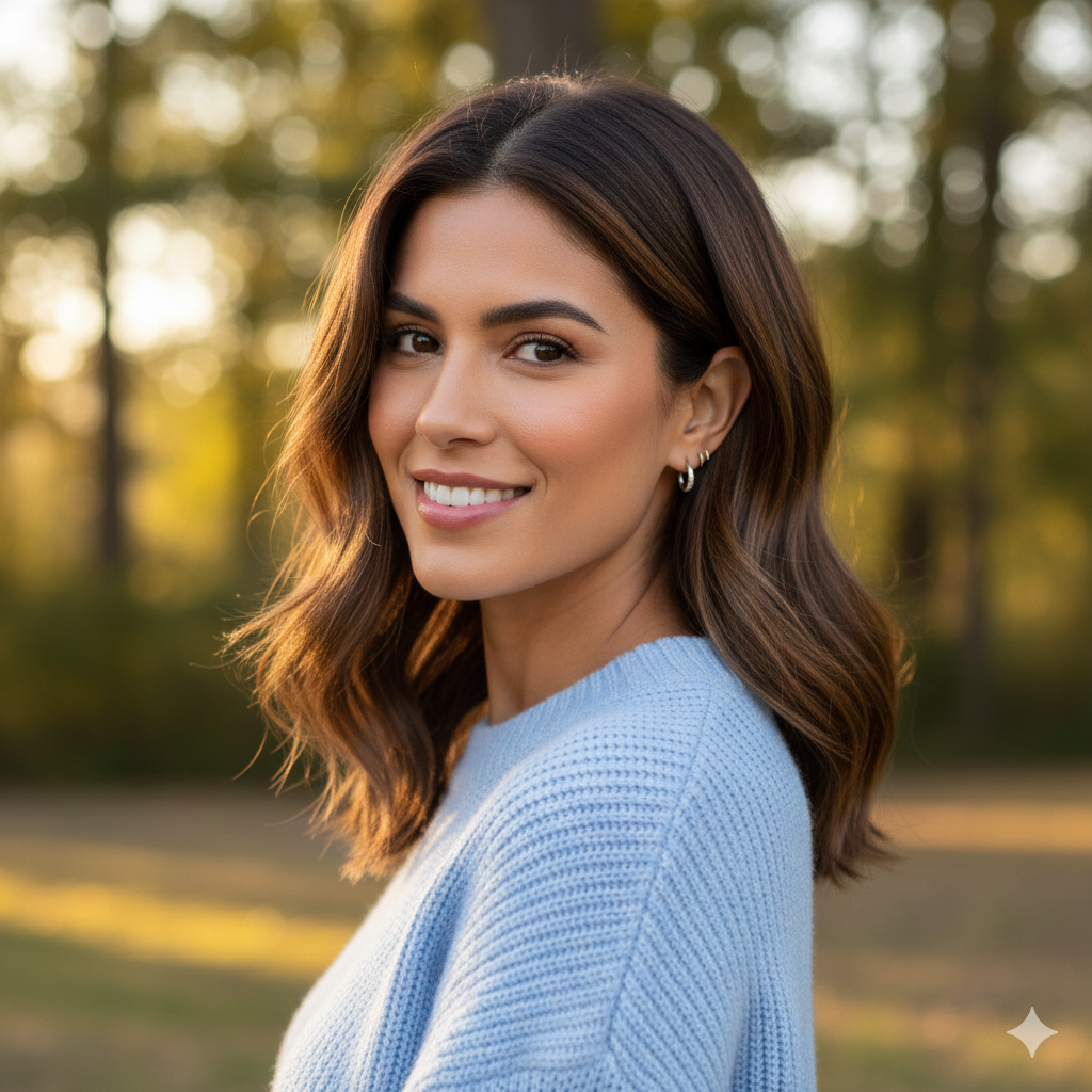 12. Straight Medium Hair with Soft, Rounded Ends