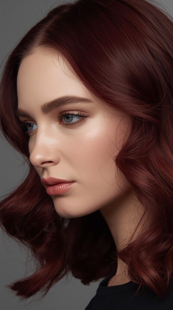 1. Classic Dark Cherry Red Hair for a Timeless Look