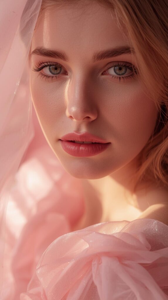 1. Soft Baby Pink Peekaboo for a Romantic Glow