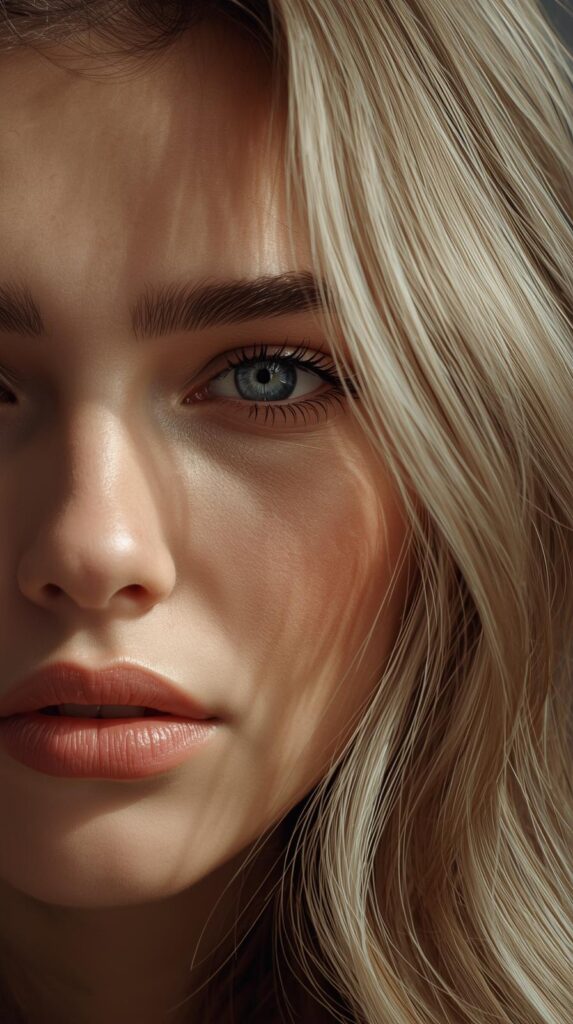 10. Ash Blonde Peekaboo