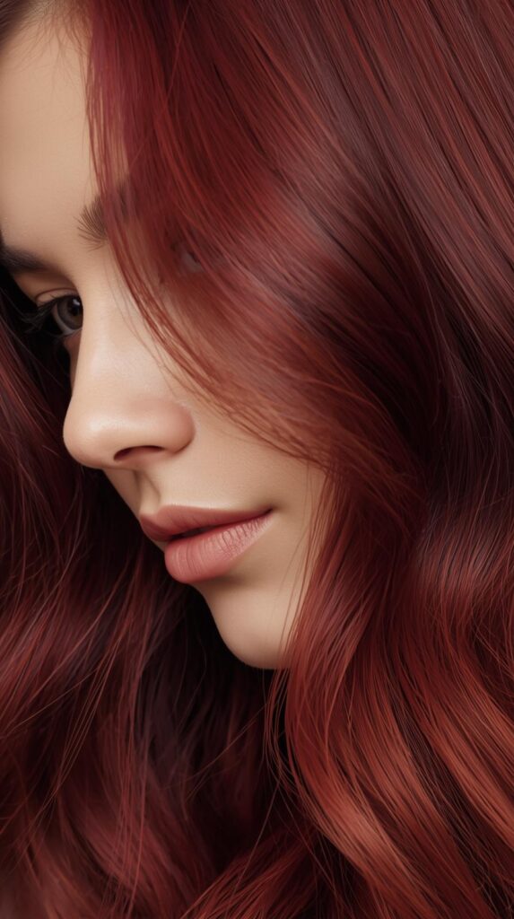 10. Cherry Cola Hair Color for Cool Skin Tones