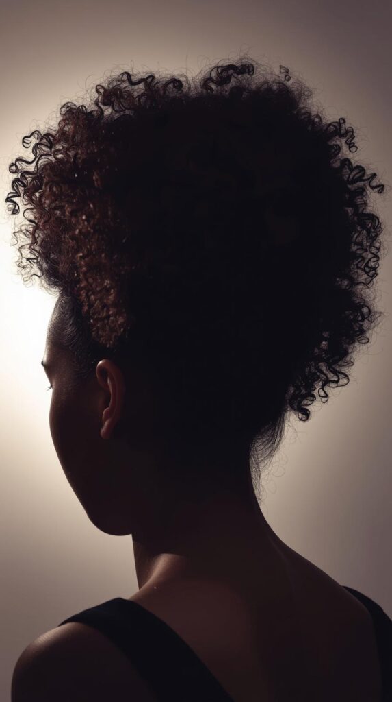 10. High Curly Ponytail