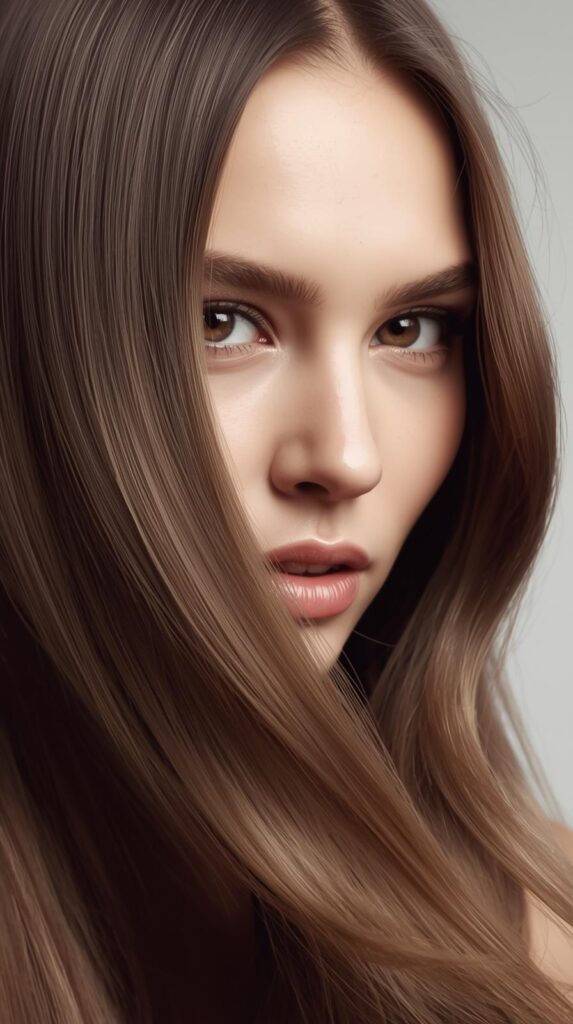 10. Straight Hair with Face-Framing Layers