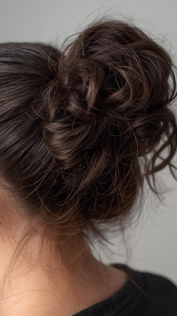 10. Textured Ponytail for Natural Volume