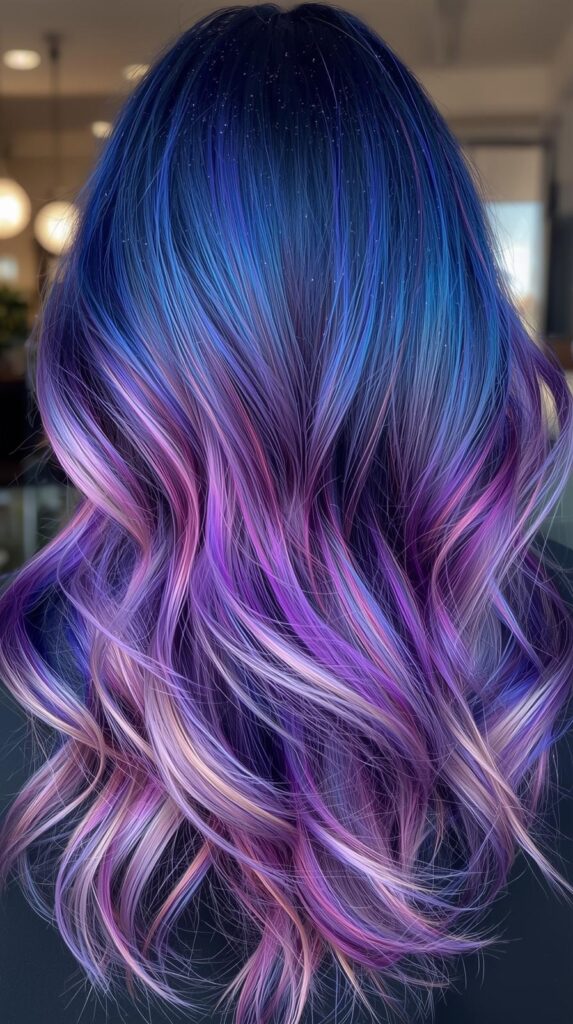 11. Galaxy-Inspired Multi-Tonal Blend