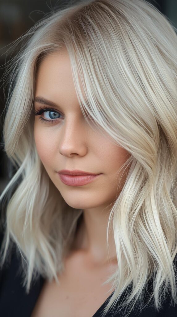 5. Platinum Blonde Peekaboo Layers