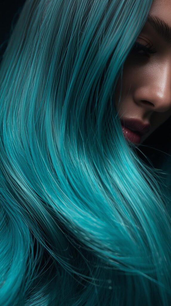 6. Multi-Tonal Teal and Aqua Blend