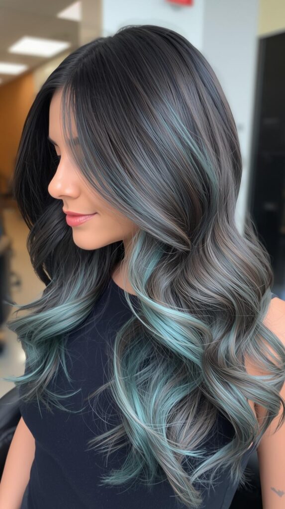 6. Subtle Teal Placement for Office-Friendly Glam