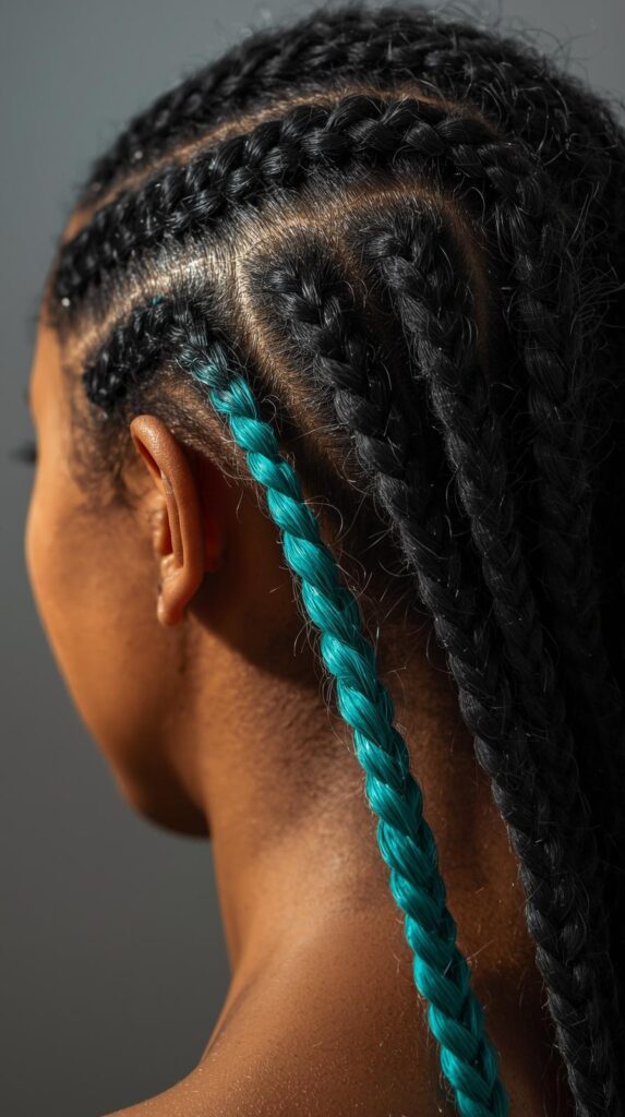7. Braided Styles to Reveal Hidden Teal