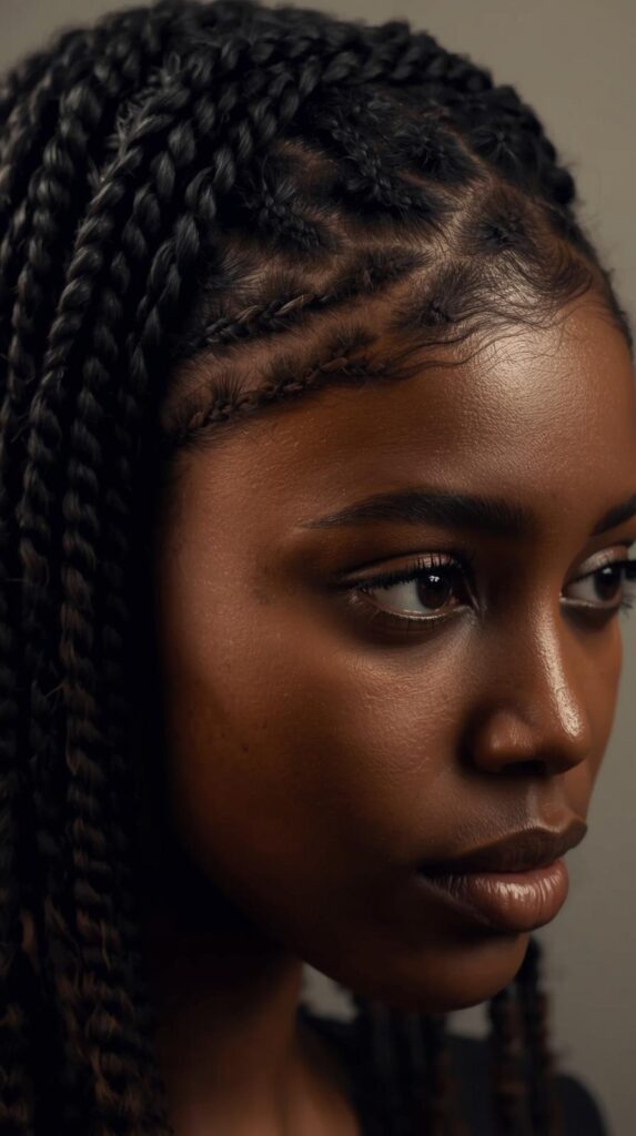 7. Natural Braided Crown Hairstyle