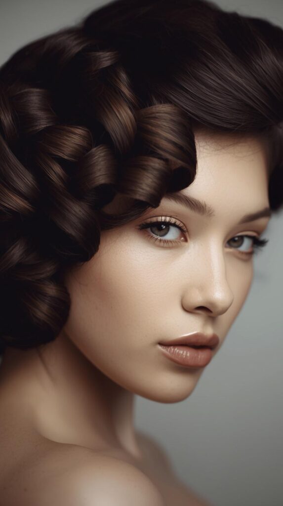 9. Pin Curl Defined Curls
