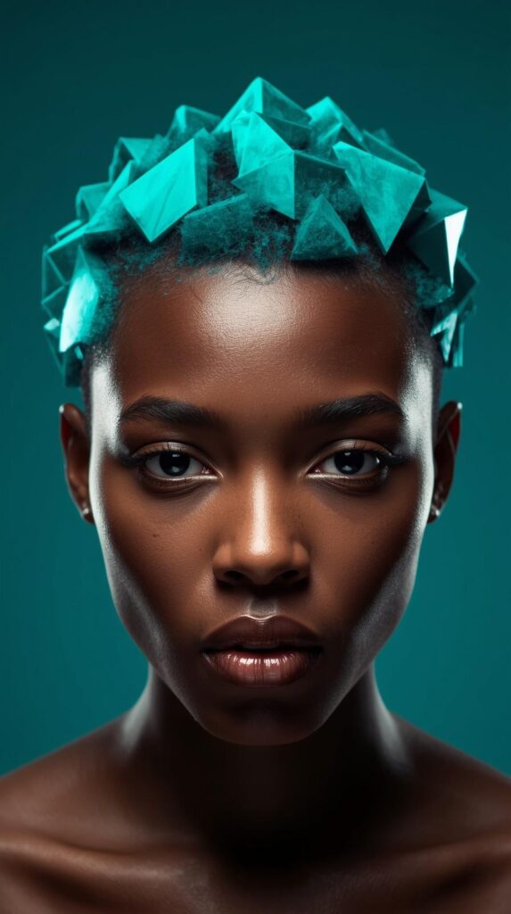 10. Chunky Teal Panels for Bold Contrast