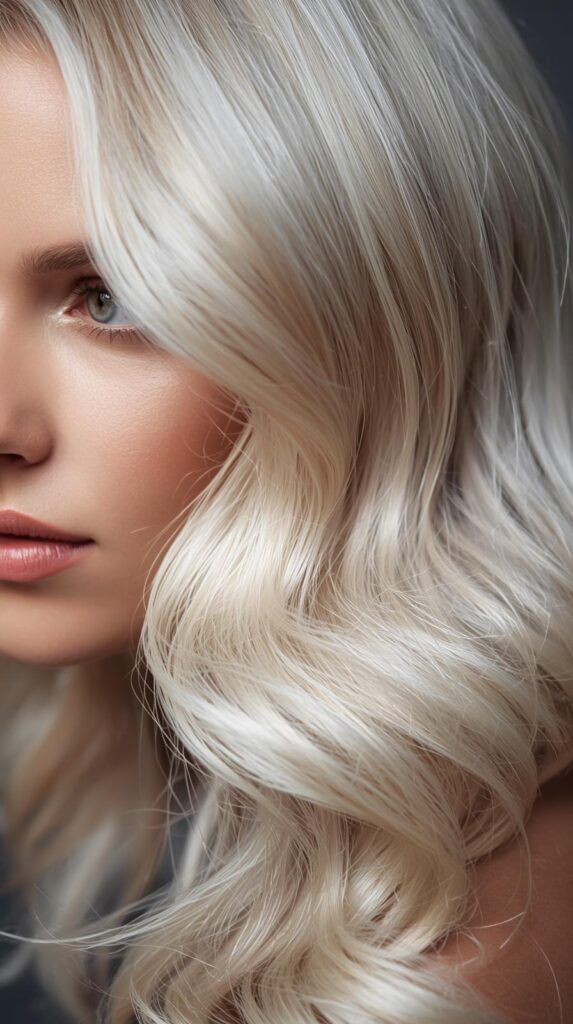10. Platinum Blonde Balayage