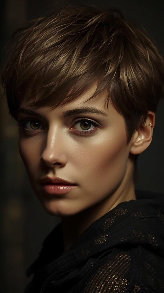 10. Short Rachel Haircut with Highlights