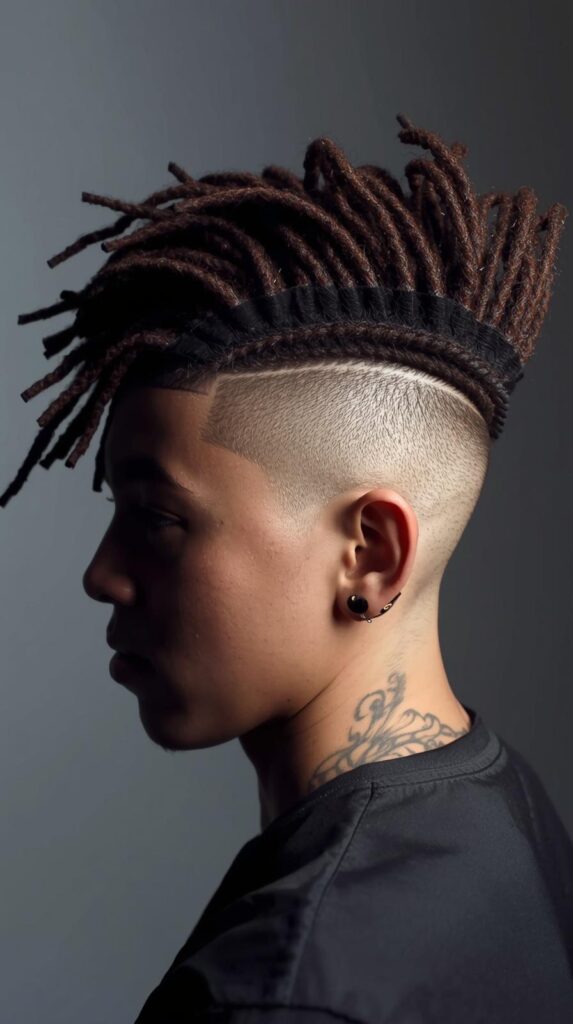 10. Undercut Dreadlock Mohawk