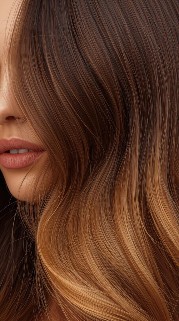 11. Chocolate Brown with Caramel Tones