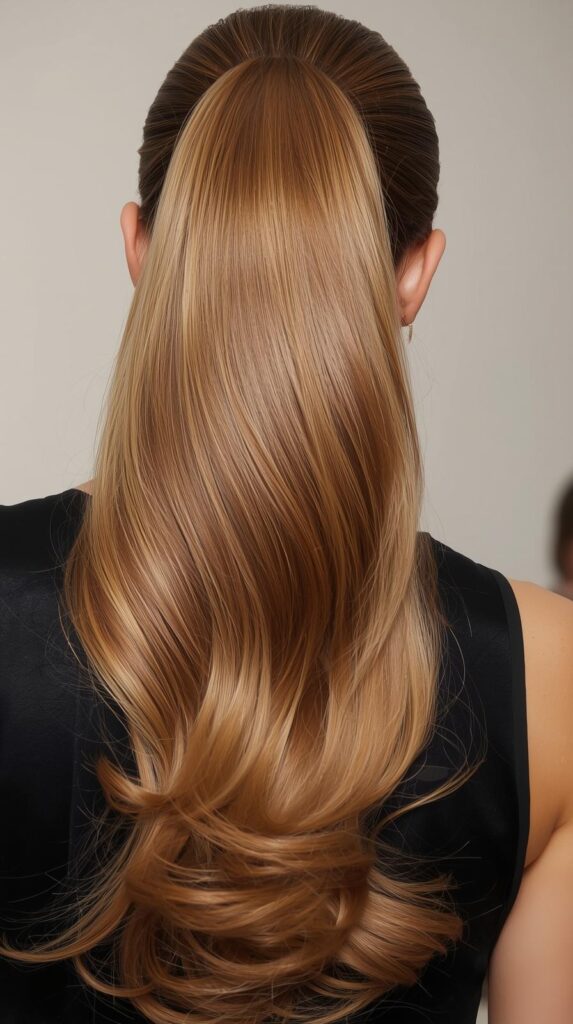 11. Extra-Long Glam Ponytail