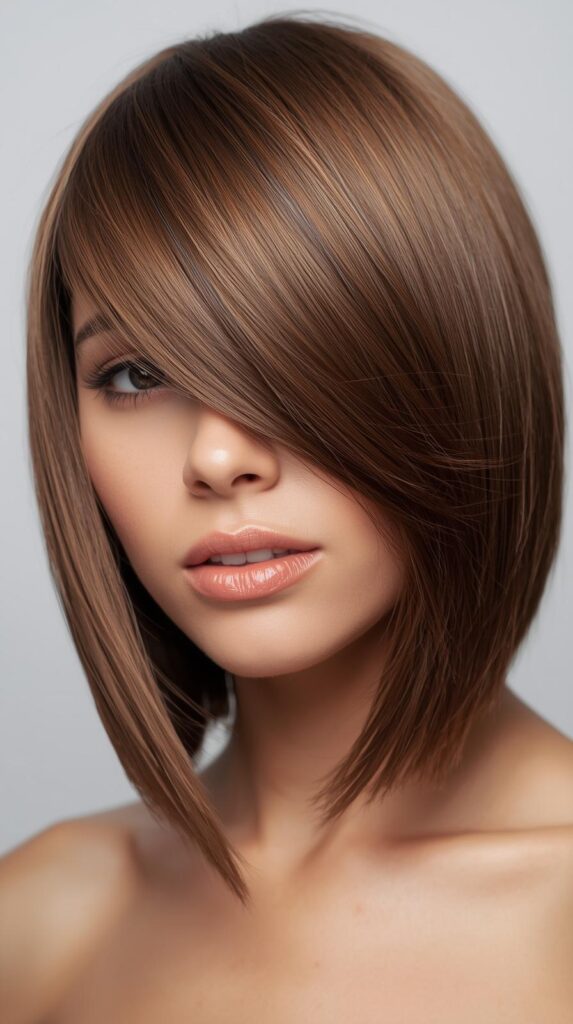 11. Sleek Straight Layered Cut