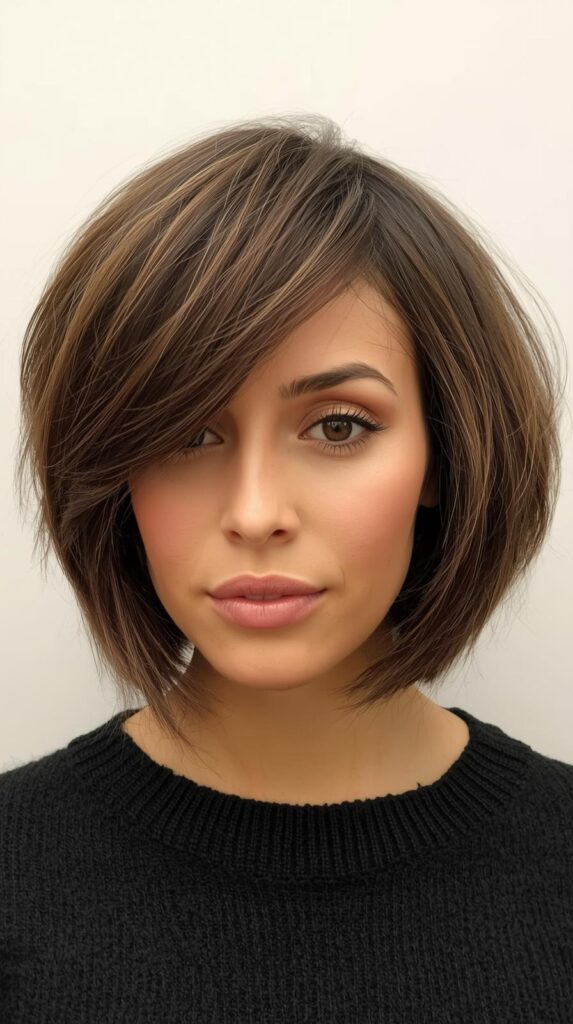 4. Chin Length Textured Bob